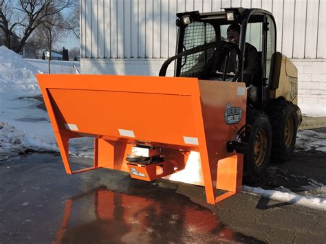 salt spreader attachment for skid steer|skid steer salt spreader attachment.